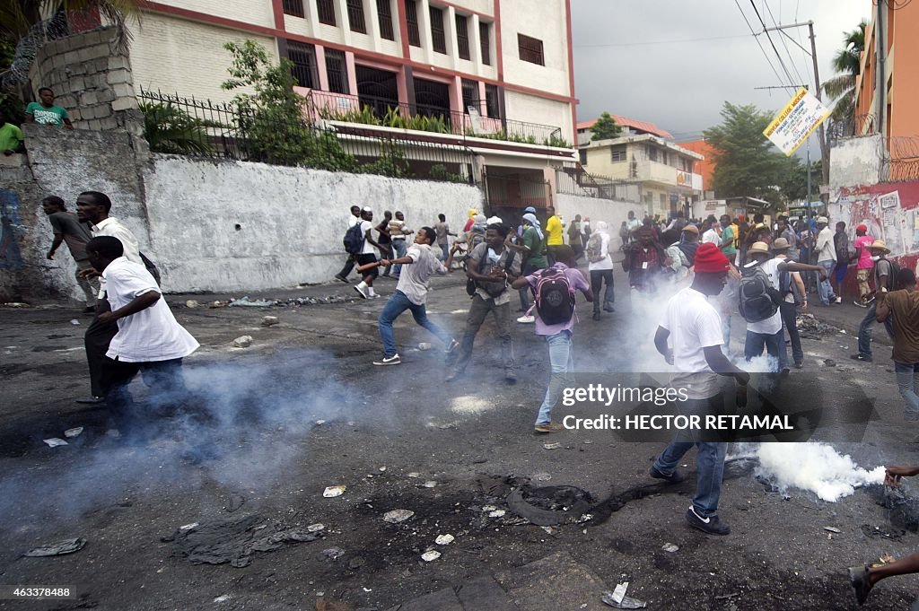 HAITI-POLITICS-MARTELLY-PROTEST-FUELS