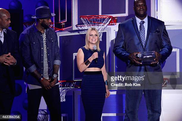 Personality, former basketball player Charles Barkley, basketball player LeBron James, Host and TV personality Carrie Keagan and TV personality,...