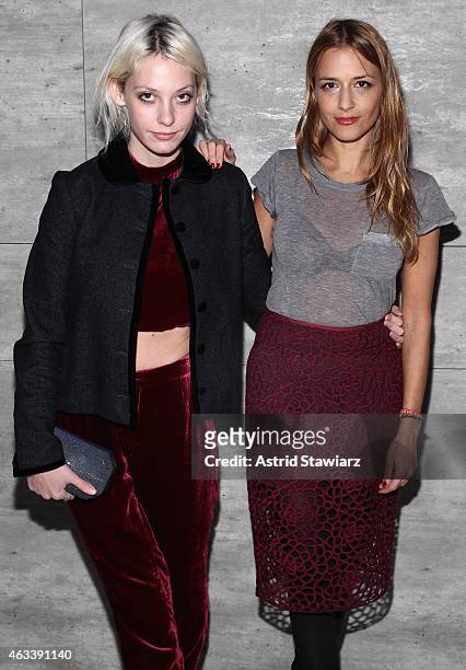 Cory Kennedy and designer Charlotte Ronson attend the Charlotte Ronson fashion show during Mercedes-Benz Fashion Week Fall 2015 at The Pavilion at...