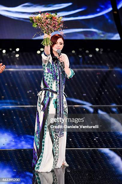 Annalisa attends the fourth night of 65th Festival di Sanremo 2015 at Teatro Ariston on February 13, 2015 in Sanremo, Italy.