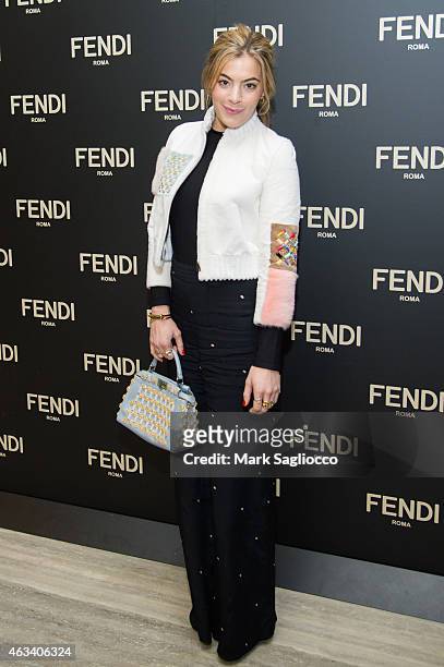 Chelsea Leyland attends the Fendi Flagship Store Opening Celebration Dinner at the Park Hyatt New York on February 13, 2015 in New York City.