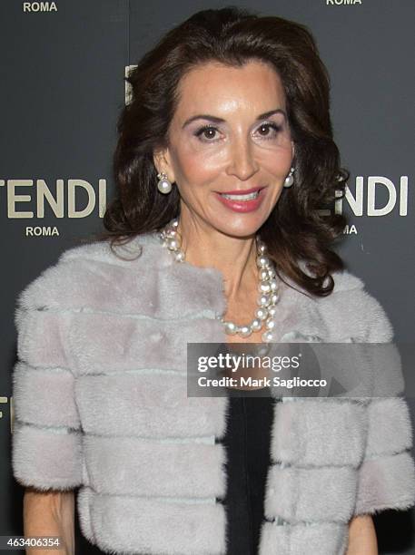 Fe Fendi attends the Fendi Flagship Store Opening Celebration Dinner at the Park Hyatt New York on February 13, 2015 in New York City.