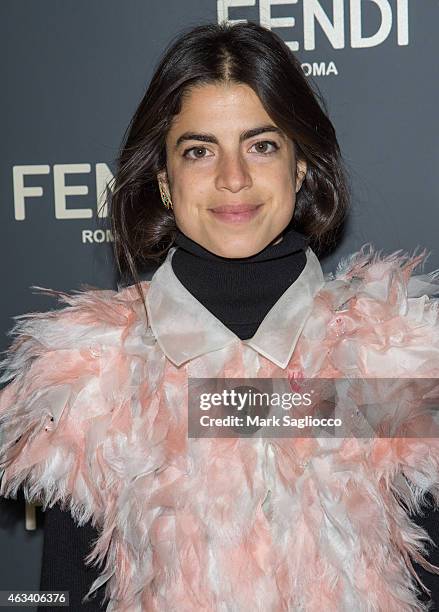 Blogger Leandra Medine attends the Fendi Flagship Store Opening Celebration Dinner at the Park Hyatt New York on February 13, 2015 in New York City.