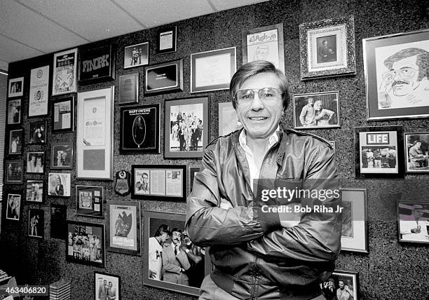 Disc jockey/voice actor Gary Owens seen during photo shoot on September 7, 1983 in Los Angeles, California.