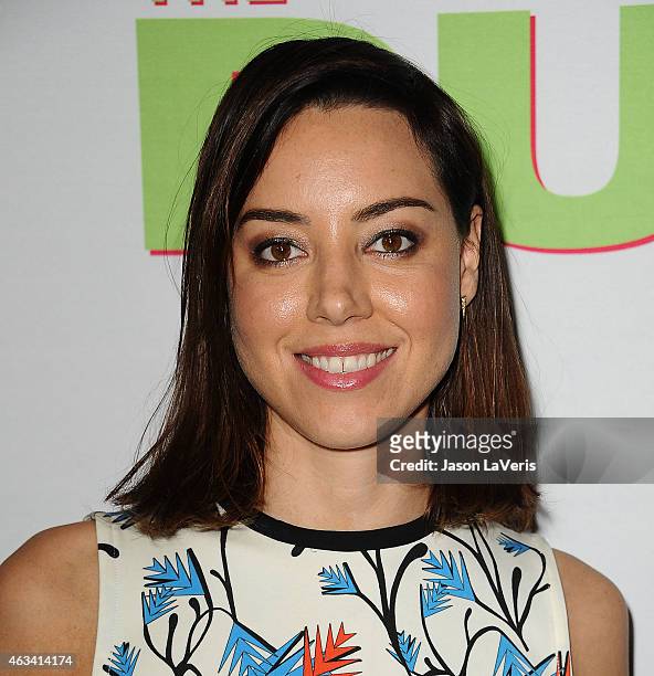 Actress Aubrey Plaza attends the premiere of "The Duff" at TCL Chinese 6 Theatres on February 12, 2015 in Hollywood, California.