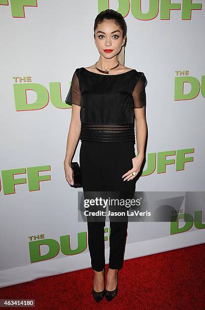 Actress Sarah Hyland attends the premiere of "The Duff" at TCL Chinese 6 Theatres on February 12, 2015 in Hollywood, California.