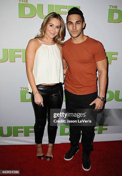 Actress Alexa Vega and actor Carlos Pena, Jr. Attend the premiere of "The Duff" at TCL Chinese 6 Theatres on February 12, 2015 in Hollywood,...