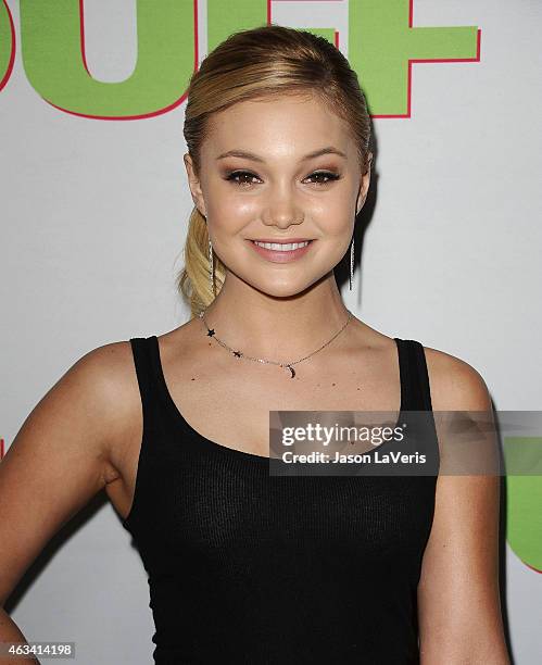 Actress Olivia Holt attends the premiere of "The Duff" at TCL Chinese 6 Theatres on February 12, 2015 in Hollywood, California.