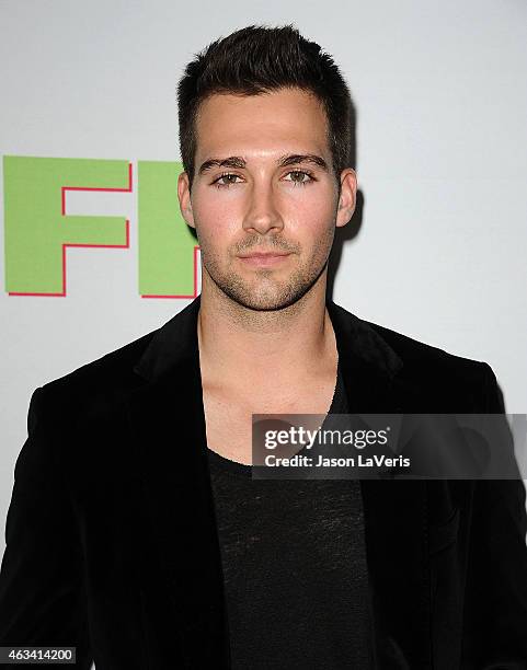 Actor James Maslow attends the premiere of "The Duff" at TCL Chinese 6 Theatres on February 12, 2015 in Hollywood, California.