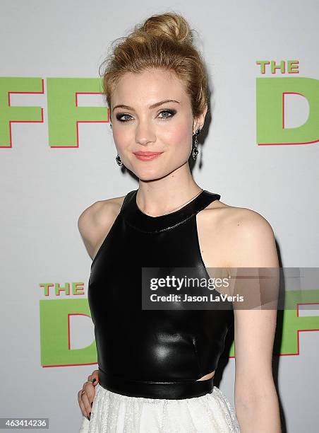 Actress Skyler Samuels attends the premiere of "The Duff" at TCL Chinese 6 Theatres on February 12, 2015 in Hollywood, California.