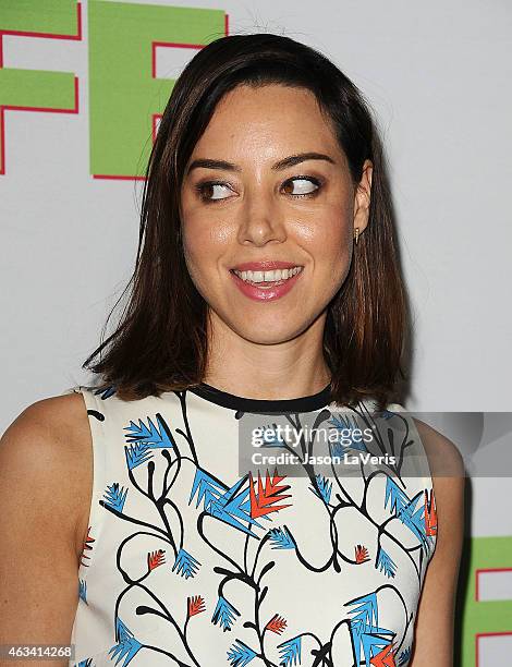 Actress Aubrey Plaza attends the premiere of "The Duff" at TCL Chinese 6 Theatres on February 12, 2015 in Hollywood, California.