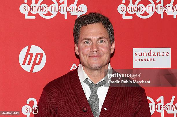 Director Greg Whiteley attends "Mitt" Premiere during 2014 Sundance Film Festival at Rose Wagner Performing Arts Center on January 17, 2014 in Salt...