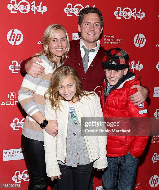 Director Greg Whiteley with family attend "Mitt" Premiere during 2014 Sundance Film Festival at Rose Wagner Performing Arts Center on January 17,...