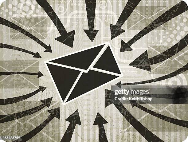 Email Overload Spam Computer Communication High-Res Vector Graphic ...