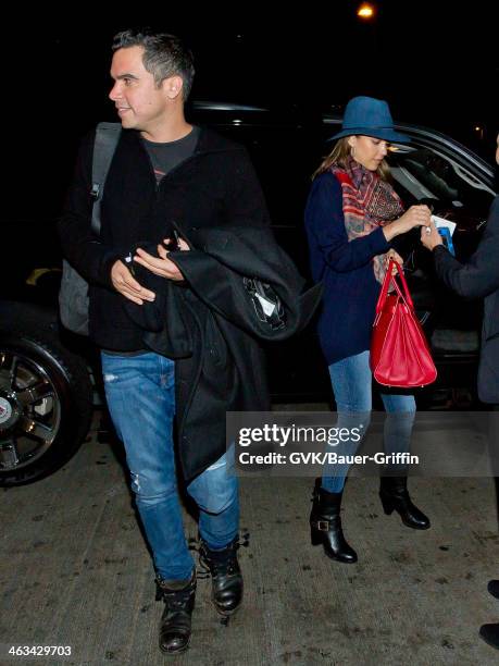 Cash Warren and Jessica Alba are seen on January 17, 2014 in Los Angeles, California.