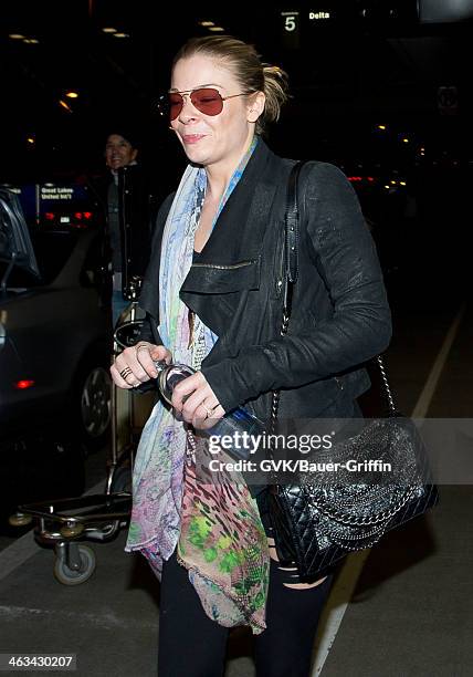 Leann Rimes is seen on January 17, 2014 in Los Angeles, California.