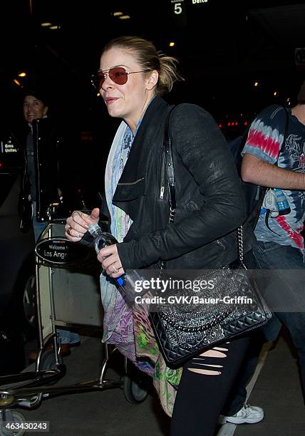 Leann Rimes is seen on January 17, 2014 in Los Angeles, California.