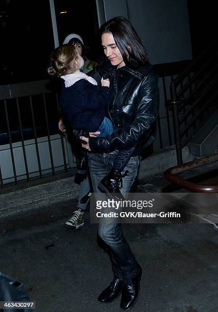 Jennifer Connelly and Agnes Bettany are seen on January 17, 2014 in Los Angeles, California.