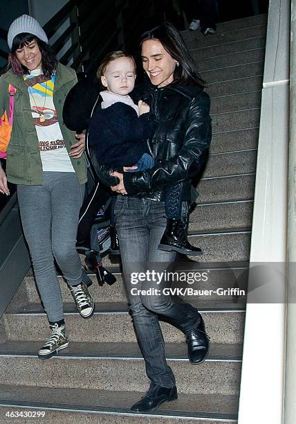 Jennifer Connelly and Agnes Bettany are seen on January 17, 2014 in Los Angeles, California.