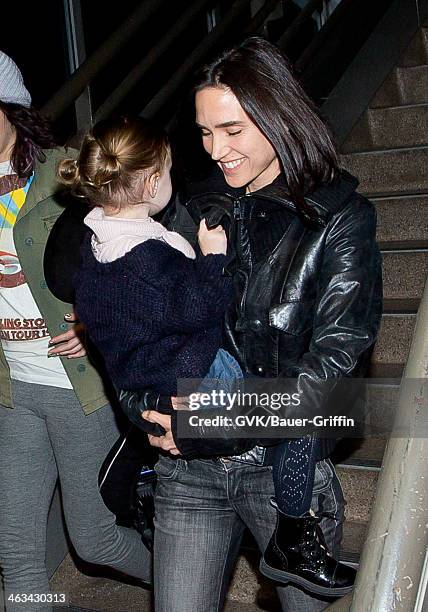 Jennifer Connelly and Agnes Bettany are seen on January 17, 2014 in Los Angeles, California.