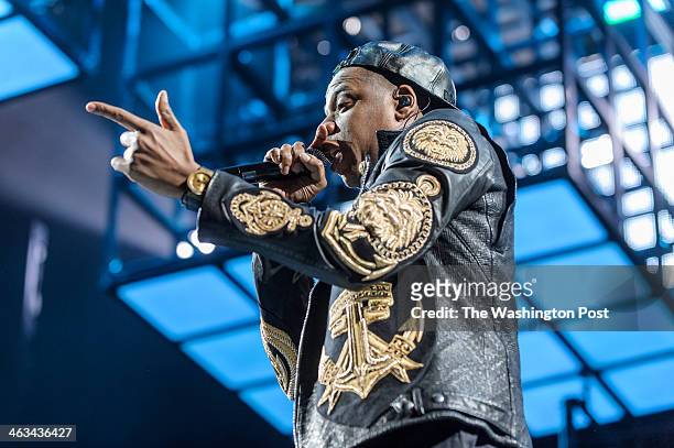 January 16th, 2014 - Jay Z performs at the Verizon Center in Washington, D.C. As part of his Magna Carter World Tour. Jay Z's latest album, Magna...