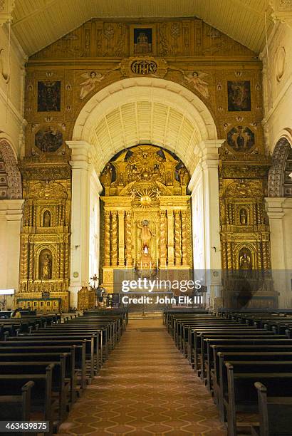 b bom jesus basillica, nave - goa - fotografias e filmes do acervo