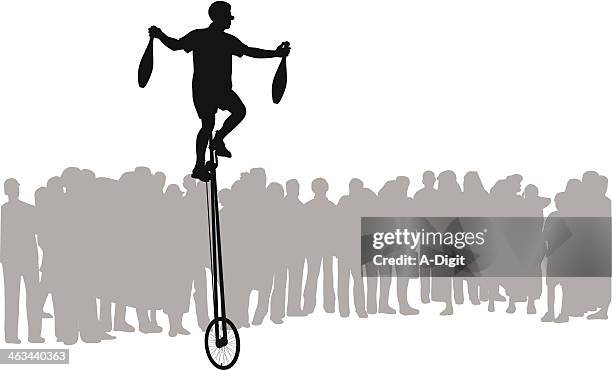 street entertainment - juggling stock illustrations