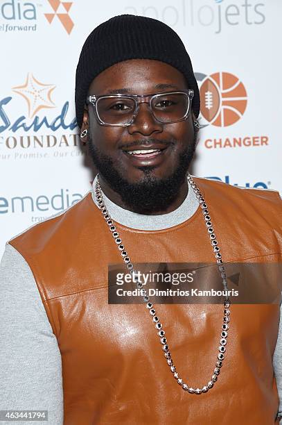 Rapper T-Pain attends Dwyane Wade's All-Star Bowling Classic hosted by the Sandals Foundation on February 14, 2015 in New York City.