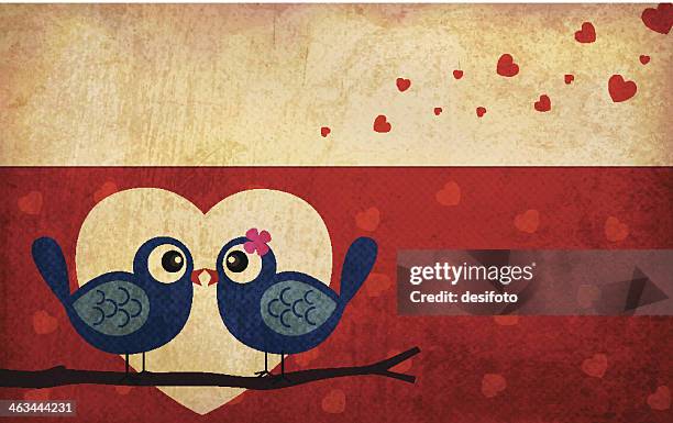 valentine day greetings - couple packing boxes stock illustrations