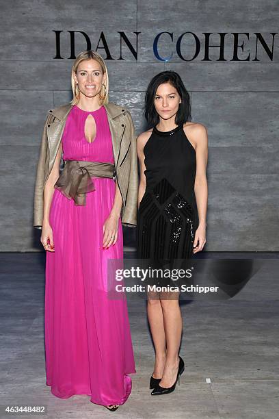 Kristen Taekman annd DJ Leigh Lezark attend the Idan Cohen fashion show during Mercedes-Benz Fashion Week Fall 2015 at The Pavilion at Lincoln Center...