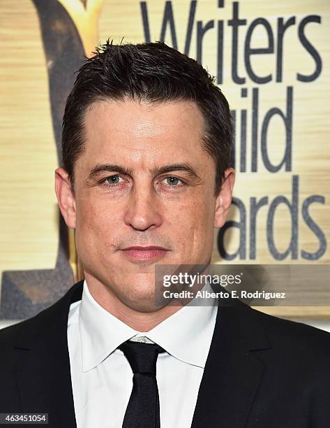 Screenwriter Jason Hall attends the 2015 Writers Guild Awards L.A. Ceremony at the Hyatt Regency Century Plaza on February 14, 2015 in Century City,...