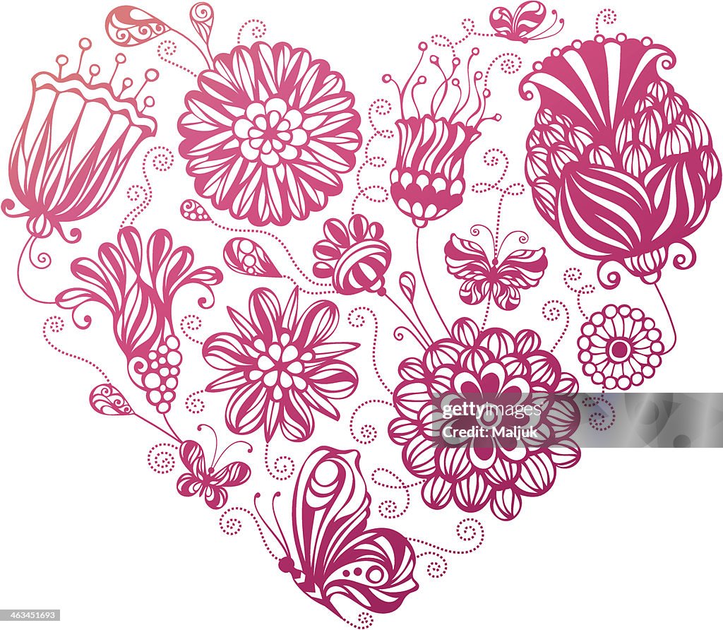 Floral heart