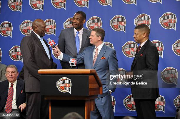 Announcer Rick Kamla and the Naismith Memorial Basketball Hall of Fame announce candidates for the Class of 2015 including NBA All-Star Spencer...