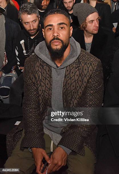 Jerry Lorenzo attends the Robert Geller show during Mercedes-Benz Fashion Week Fall 2015 at Pier 59 on February 14, 2015 in New York City.