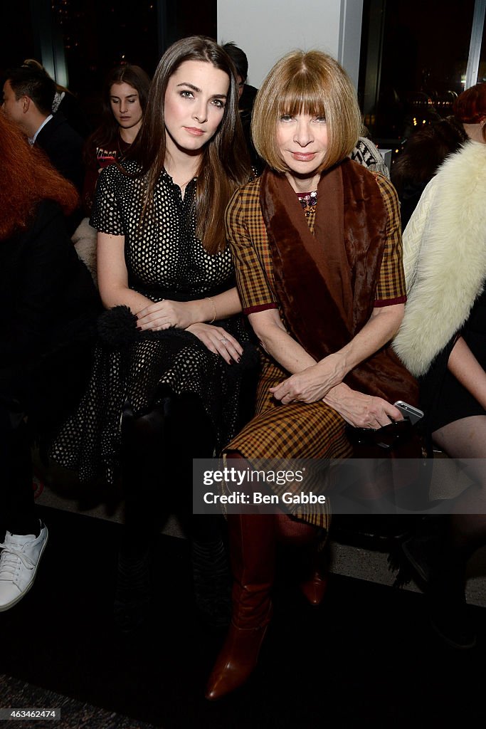 Altuzarra - Front Row - Mercedes-Benz Fashion Week Fall 2015