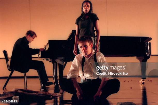 "Diary of One Who Vanished," a staged song cycle by Janacek, at John Jay College Theater on Wednesday, May 30, 2001.This image:From left, Julius...