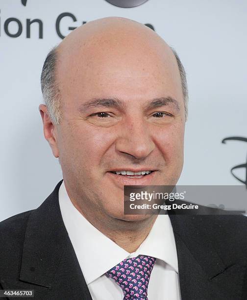 Personality Kevin O'Leary arrives at the ABC/Disney TCA Winter Press Tour party at The Langham Huntington Hotel and Spa on January 17, 2014 in...
