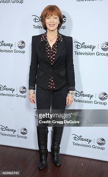 Actress Frances Fisher, arrives at the ABC/Disney TCA Winter Press Tour party at The Langham Huntington Hotel and Spa on January 17, 2014 in...