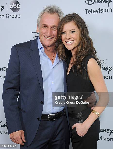 Actors Matt Craven and Devin Kelley arrive at the ABC/Disney TCA Winter Press Tour party at The Langham Huntington Hotel and Spa on January 17, 2014...