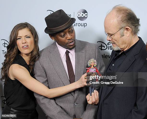 Actors Devin Kelley, Omar Epps and Kurtwood Smith arrive at the ABC/Disney TCA Winter Press Tour party at The Langham Huntington Hotel and Spa on...