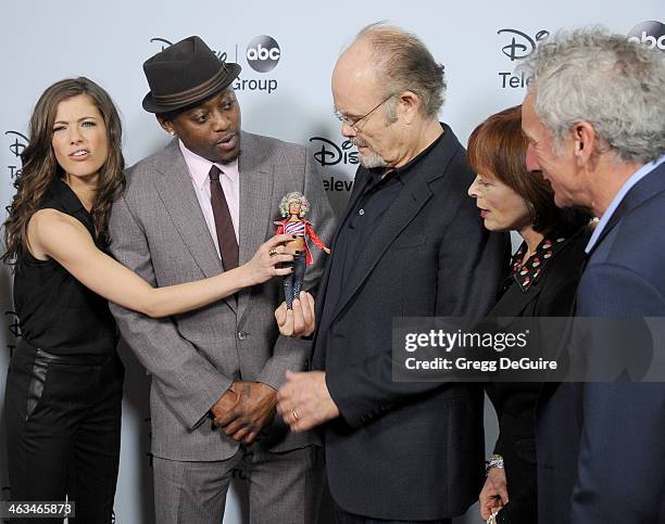 Actors Devin Kelley, Omar Epps, Kurtwood Smith, Frances Fisher and Matt Craven arrive at the ABC/Disney TCA Winter Press Tour party at The Langham...