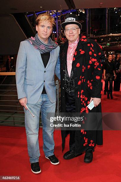 Oliver Sechting and Rosa von Praunheim attend the Closing Ceremony of the 65th Berlinale International Film Festival on February 14, 2015 in Berlin,...