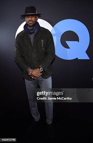 Basketball player LeBron James attends GQ and LeBron James Celebrate All-Star Style on February 14, 2015 in New York City.