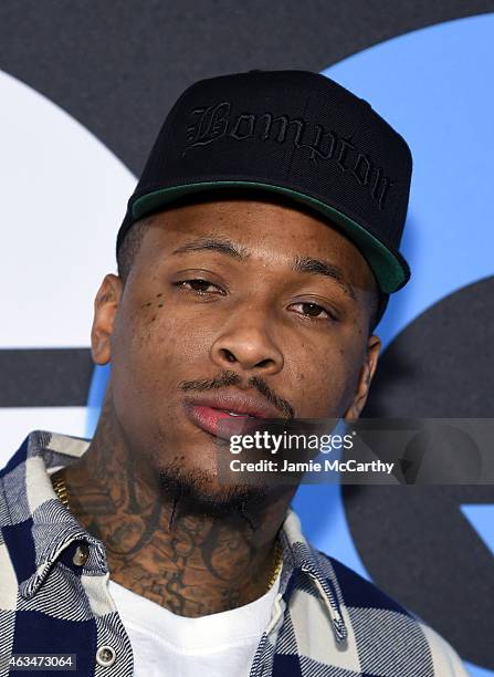 Rapper YG attends GQ and LeBron James Celebrate All-Star Style on February 14, 2015 in New York City.