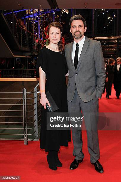 Sebastian Schipper and guest attend the Closing Ceremony of the 65th Berlinale International Film Festival on February 14, 2015 in Berlin, Germany.