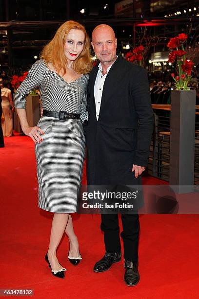 Andrea Sawatzki and Christian Berkel attend the Closing Ceremony of the 65th Berlinale International Film Festival on February 14, 2015 in Berlin,...