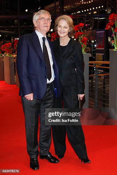 Tom Courtenay and Charlotte Rampling attend the Closing Ceremony of the 65th Berlinale International Film Festival on February 14, 2015 in Berlin,...