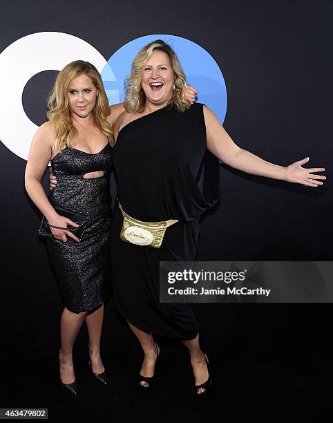 Comedians Amy Schumer and Bridget Everett attend GQ and LeBron James Celebrate All-Star Style on February 14, 2015 in New York City.