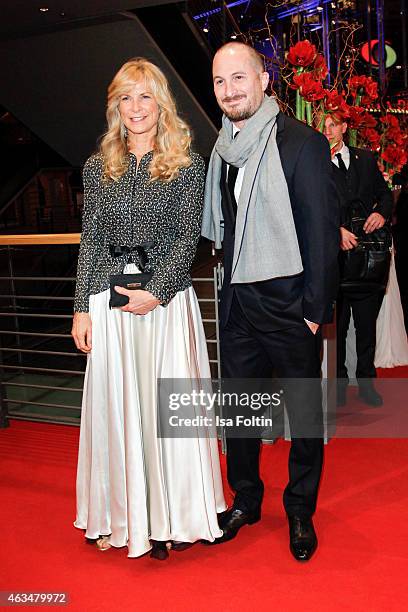 Martha De Laurentiis, Darren Aronofsky attend the Closing Ceremony of the 65th Berlinale International Film Festival on February 14, 2015 in Berlin,...