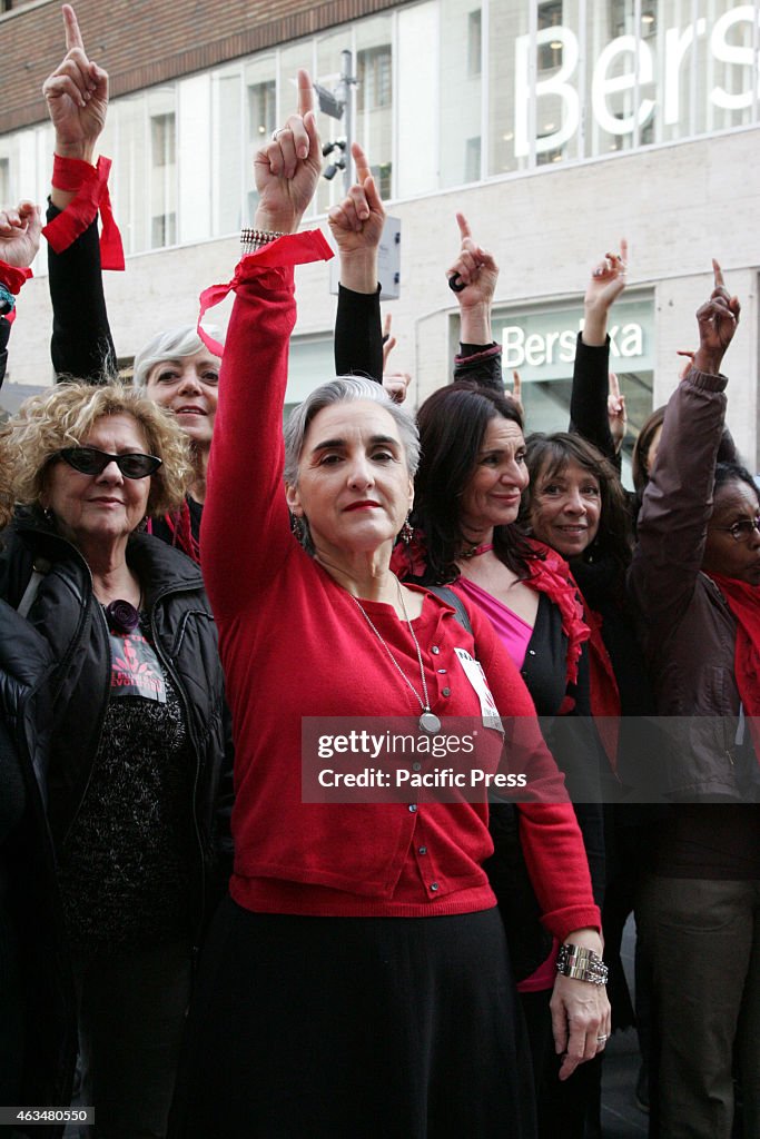 A group of one Billion Rising participants with Colombia...